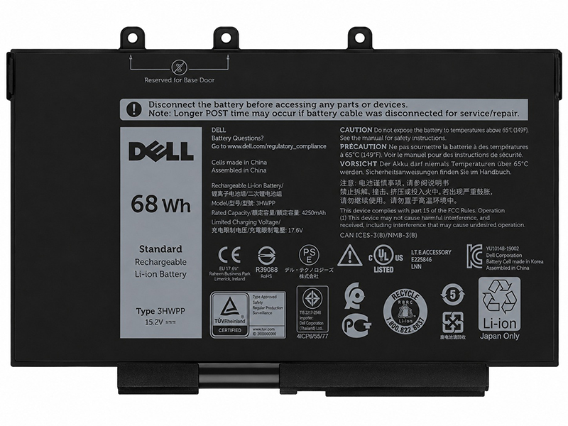 DELL 3HWPP - Batería de repuesto para laptop